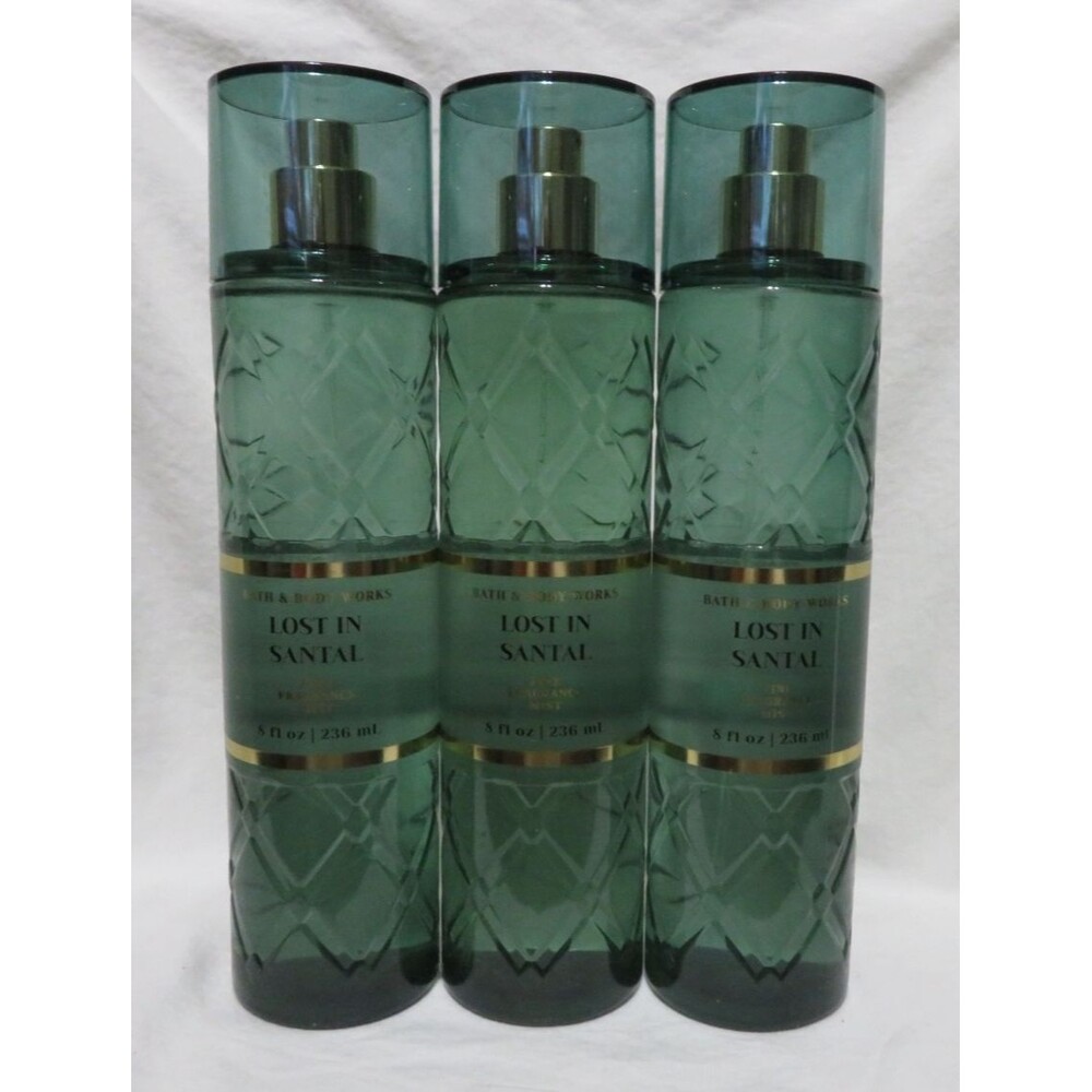 LOST IN SANTAL Bath & Body Works Fine Fragrance Mist 8 fl oz x 3